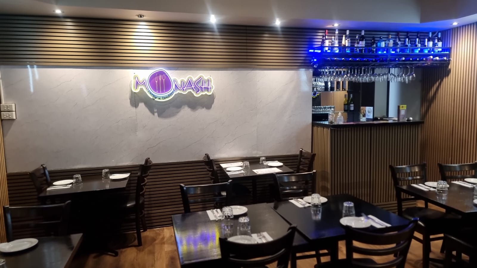 Monash Curry N Tandoor dining area with elegant decor